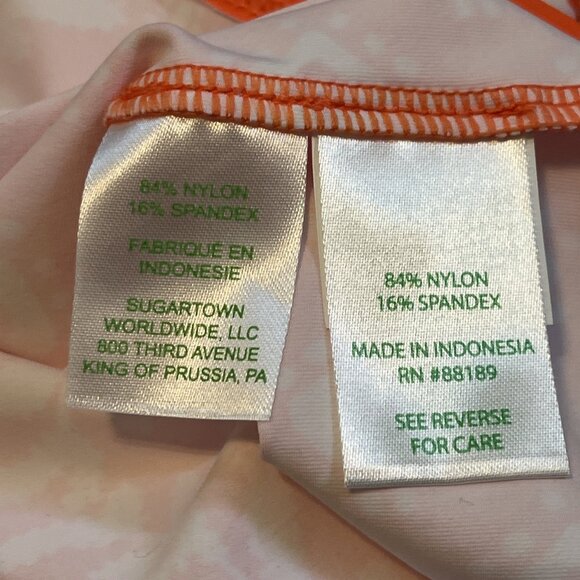 Lilly Pulitzer Larsa Swim Coverup Dress SZ Large Flamingo Harbour Orange Stretch - Picture 9 of 11